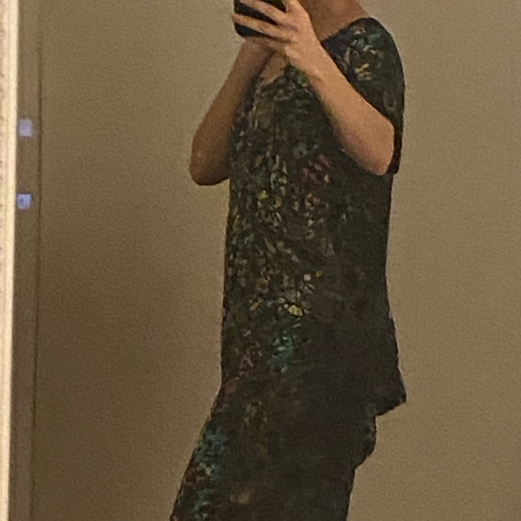 90’s Vivienne Tam Burnt Silk Dress Set - Picture 2 of 8